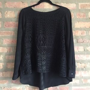 Banana Republic Lace Front blouse